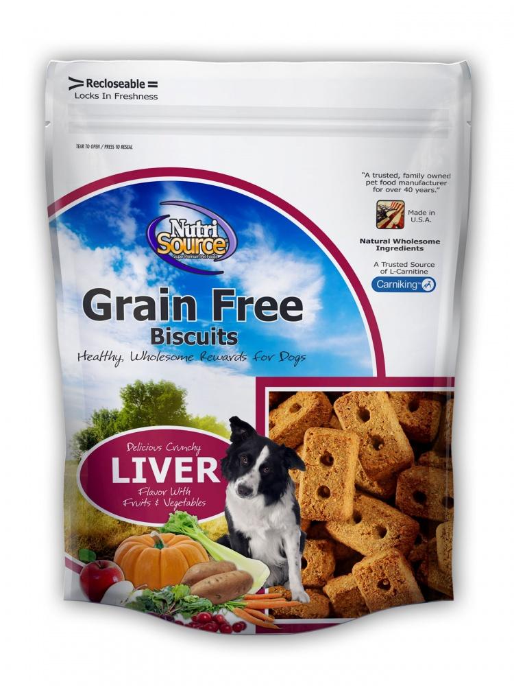 NutriSource Grain Free Liver Biscuits Dog Treats Canton NC Waynesville NC The Dog House NC