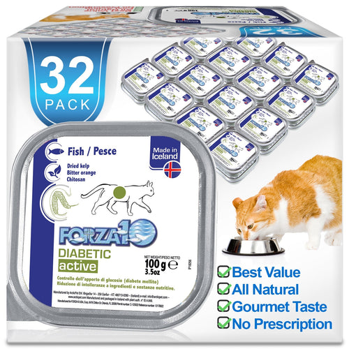 Forza10 Nutraceutic ActiWet Diabetic Support Icelandic Fish Recipe Canned Cat Food