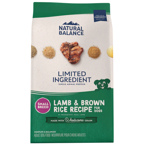 Natural Balance Limited Ingredient Diet Lamb Brown Rice Small Breed Recipe Dry Dog Food Canton NC Waynesville NC The Dog House NC
