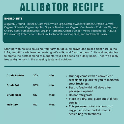 Shepherd Boy Farms Alligator Freeze Dried Raw 14oz