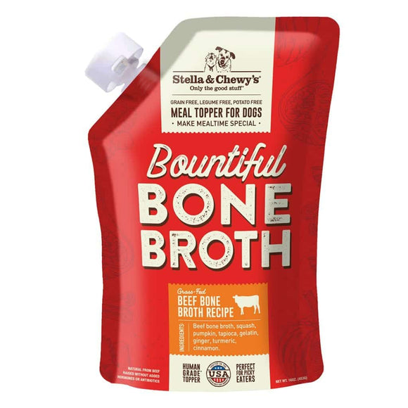 Stella & Chewy's Bountiful Bone Broth Grass Fed Beef Bone Broth Recipe (16-oz)