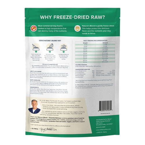 Dr Marty Dog Freeze Dried Essential Wellness 16oz