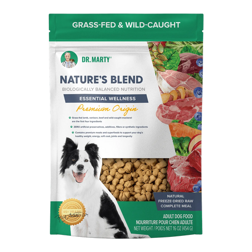 Dr Marty Dog Freeze Dried Essential Wellness Premium Origin 16oz