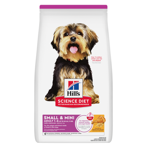 Hill's Science Diet Adult Small Paws Chicken & Brown Rice Recipe Dog Food