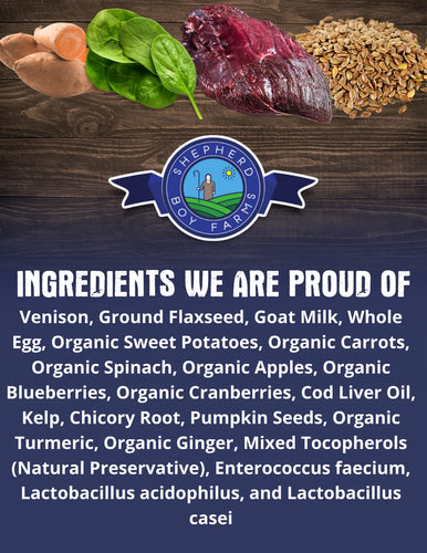 Shepherd Boy Farms Freeze Dried Raw Venison 14oz