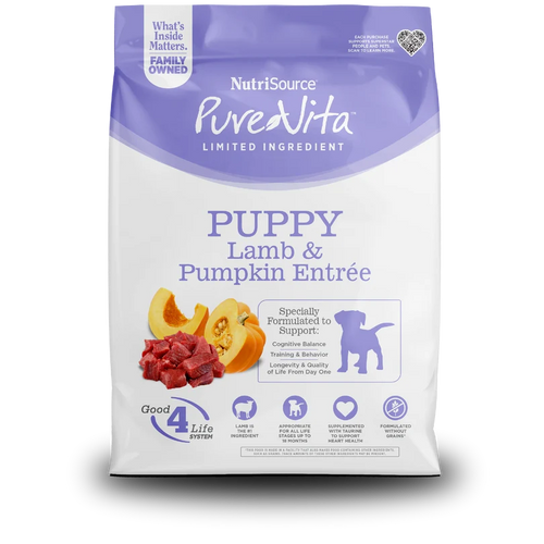 NutriSource PureVita Puppy Lamb & Pumpkin
