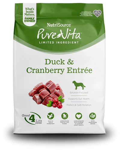 NutriSource PureVita Duck & Cranberry