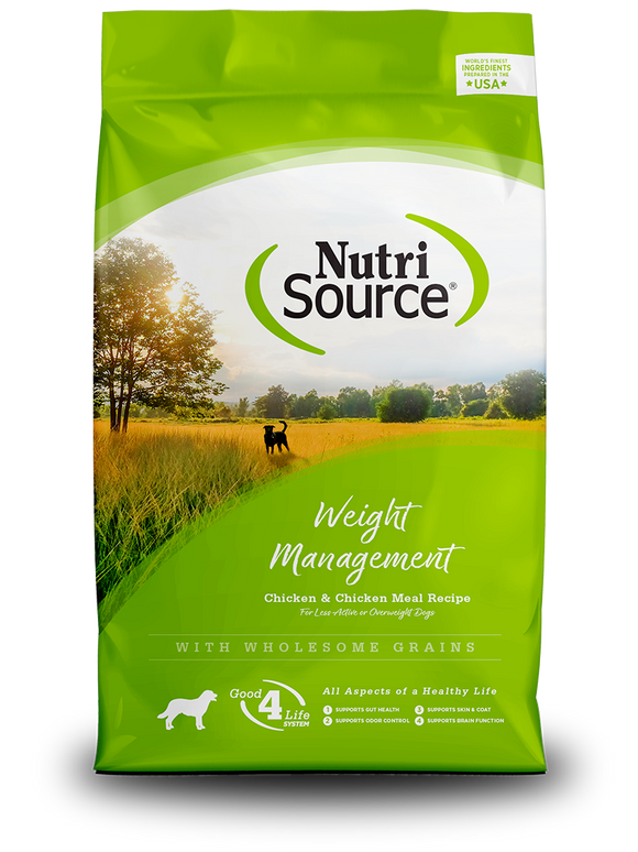 Nutrisource Weight Management Chicken & Chicken Meal Recipe (26 Lb)