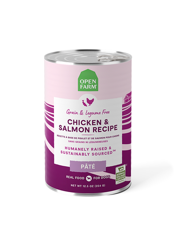 Open Farm Chicken & Salmon Pâté for Dogs (12.5 oz can)