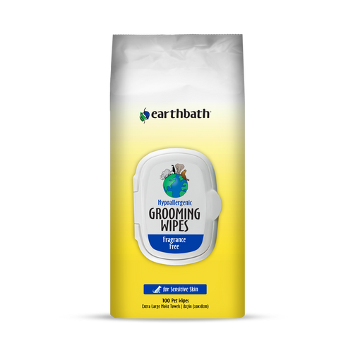 Earthbath Hypoallergenic Grooming Wipes (100 ct)