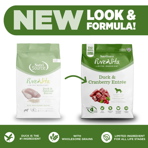 NutriSource PureVita Duck & Cranberry