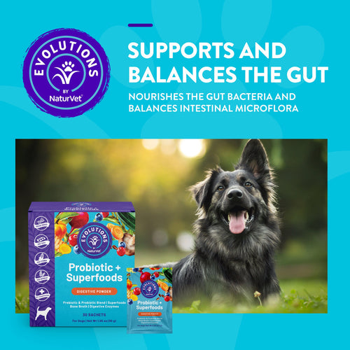 NaturVet Evolutions - Probiotic + Superfoods Sachet (30 Sachets)