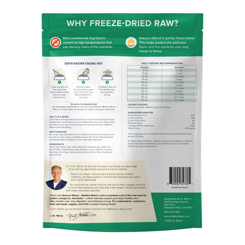 Dr Marty Dog Freeze Dried Radiant Select 16oz