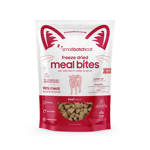 Smallbatch Freeze Dried Meal Bites Beefbatch Cat Food (10 Oz)