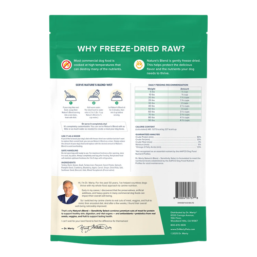 Dr Marty Dog Freeze Dried Sensitivity Select 16oz