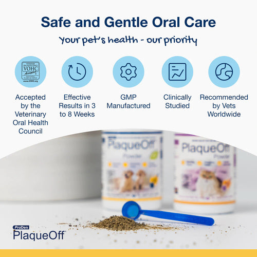 Proden PlaqueOff Dental Powder Supplement for Dogs & Cats