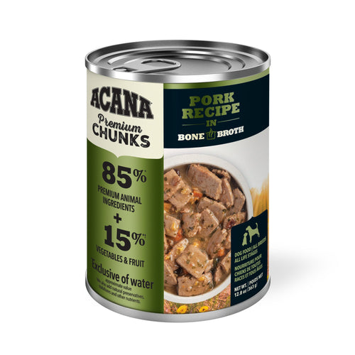 ACANA Premium Chunks Pork Recipe in Bone Broth Wet Dog Food