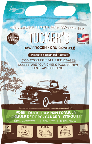 Tucker's Pork-Duck-Pumpkin Dog Food (6 lb)