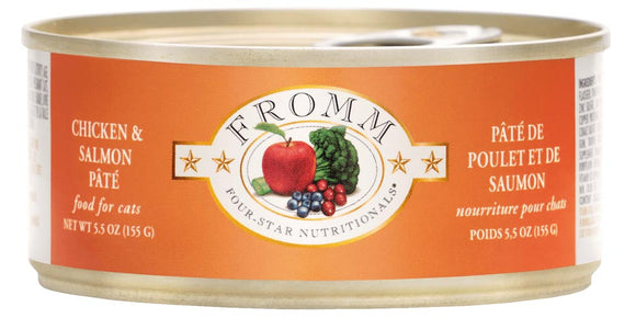 Fromm Four-Star Chicken & Salmon Pâté Cat Food (5.5 oz)