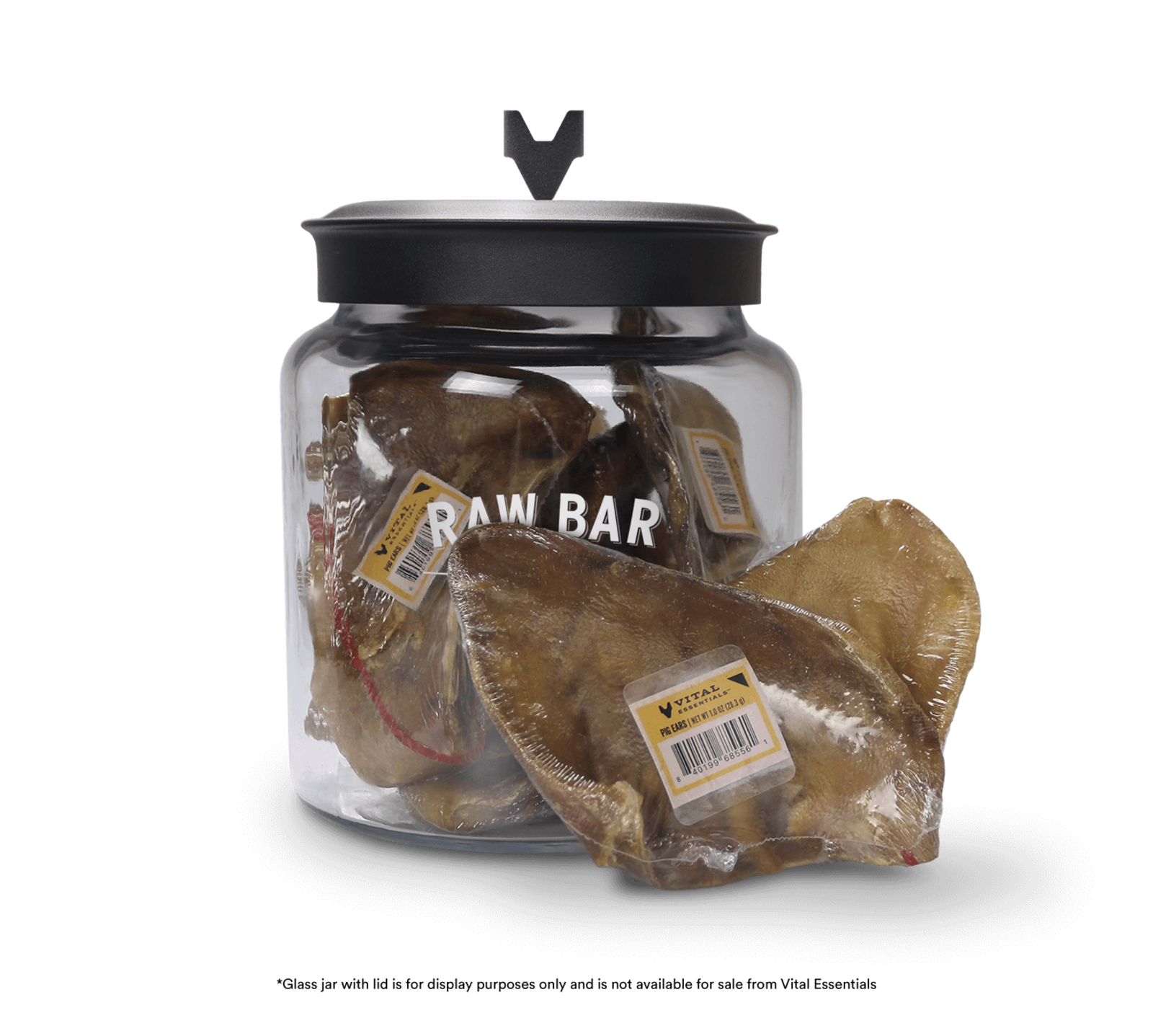 Vital Essentials Raw Bar Freeze Dried Raw Pig Ears Dog Snacks