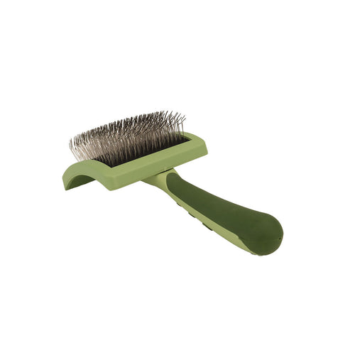 Coastal Pet Safari Curved Firm Slicker Brush with Coated Tips for Long Hair (Medium)