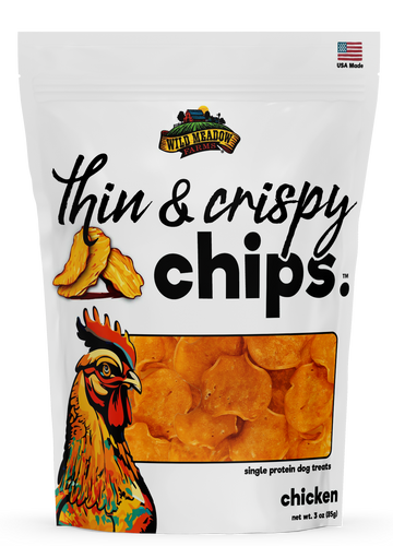 Wild Meadow Farms Thin & Crispy Chips - Chicken Dog Treats
