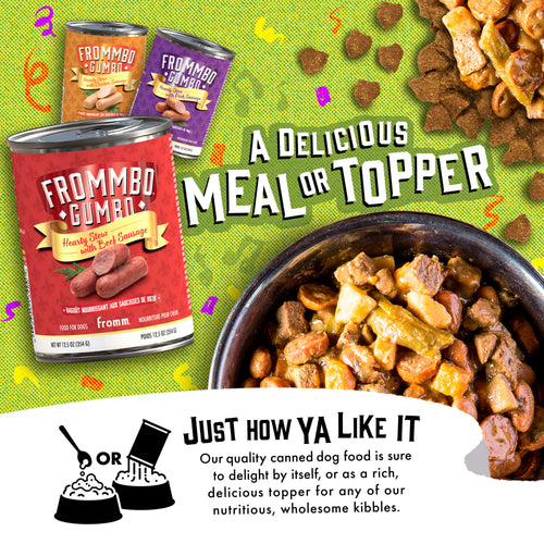 Fromm Gumbo Hearty Stew with Beef Sausage Wet Dog Food