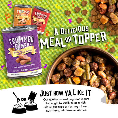 Fromm Gumbo Hearty Stew with Pork Sausage Wet Dog Food