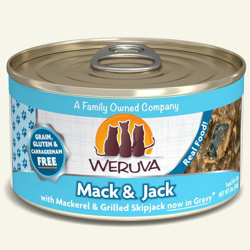 Weruva Mack And Jack With Mackerel and Grilled Skipjack Canned Cat Food (3-oz, Single Can)