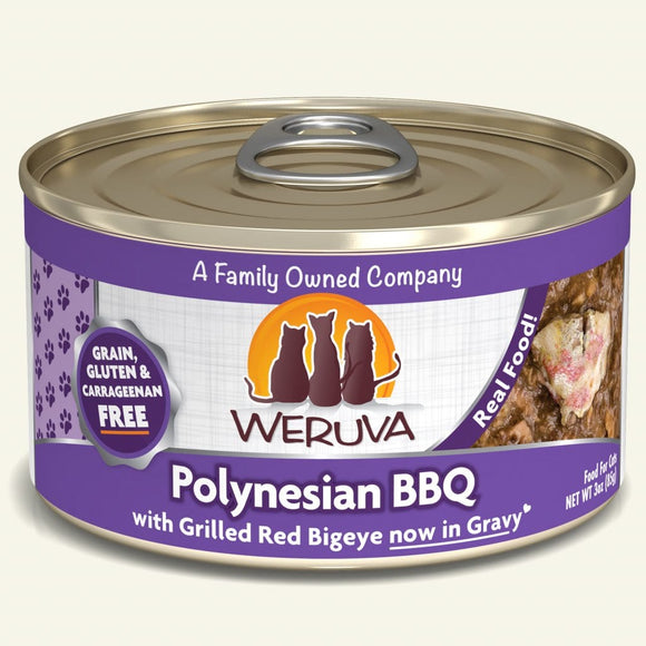 Weruva Polynesian BBQ With Grilled Red Big Eye Canned Cat Food (3-oz, Single Can)
