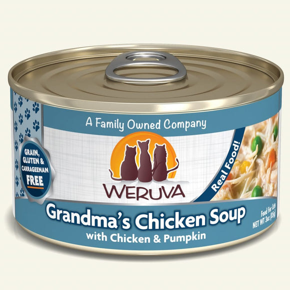 Weruva Grain Free Grandma's Chicken Soup With Chicken & Pumpkin Canned Cat Food (3-oz, single can)