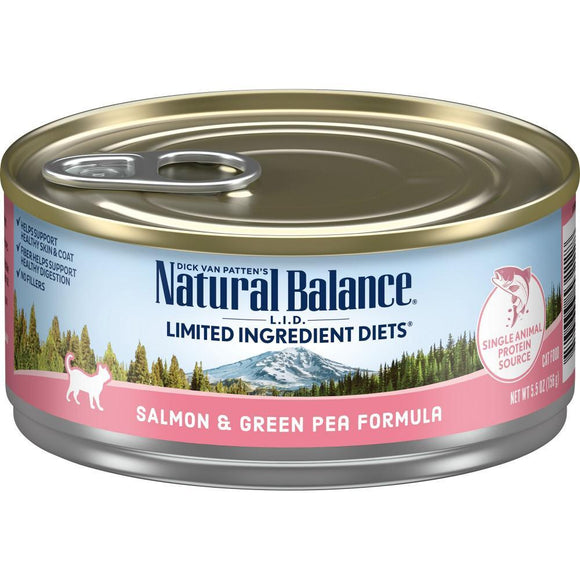 Natural Balance L.I.D. Limited Ingredient Diets Salmon & Green Pea Canned Cat Food