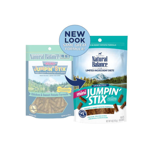Natural Balance Limited Ingredient Diets Mini Jumpin Stix Chicken & Sweet Potato Formula with Glucosamine & Chondroitin Dog Treats
