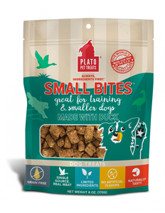 Plato Small Bites Duck Dog Treats