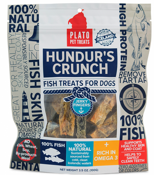 Plato Hundur's Grain Free Crunch Jerky Fingers Dog Treats Plato Hundur's Grain Free Crunch Jerky Fingers Dog Treats