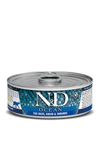 Farmina N&D Ocean Sea Bass, Squid & Shrimp Adult Cat Wet Food