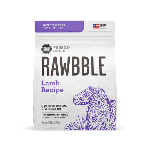 Bixbi Rawbble Freeze Dried Food for Dogs Lamb Recipe Canton