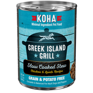 Koha Greek Island Grill Slow Cooked Stew Chicken and Lamb for Dogs