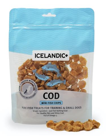 Icelandic+ Mini Cod Fish Chip Treats for Training & Small Dogs (3 Oz.)