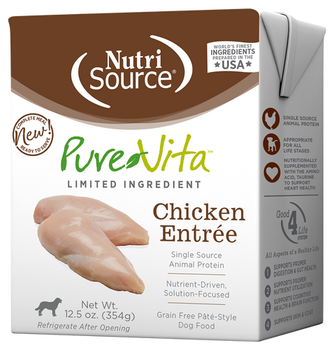 NutriSource® Pure Vita Chicken Entrée Limited Ingredient Wet Dog Food (12.5oz)