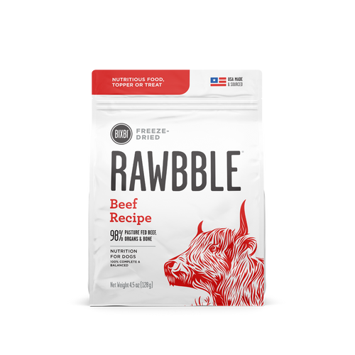 RAWBBLE® FREEZE DRIED DOG FOOD - BEEF RECIPE
