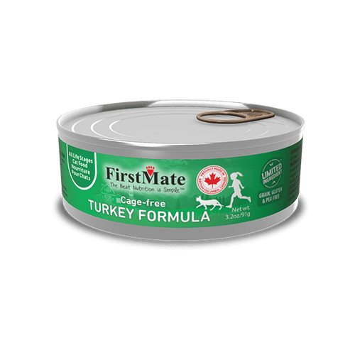First Mate Limited Ingredient Cage Free Turkey Formula for Cats (3.2-oz)
