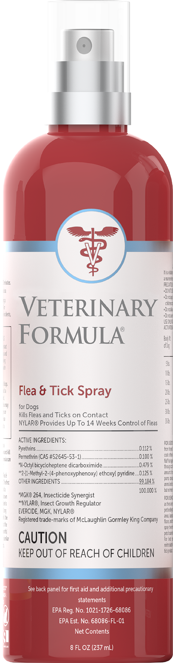 Veterinary Formula Flea & Tick Spray For Dogs (8 Oz)