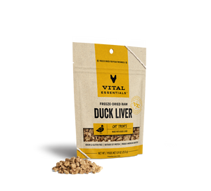 Vital Essentials Freeze-Dried Raw Duck Liver Cat Treats