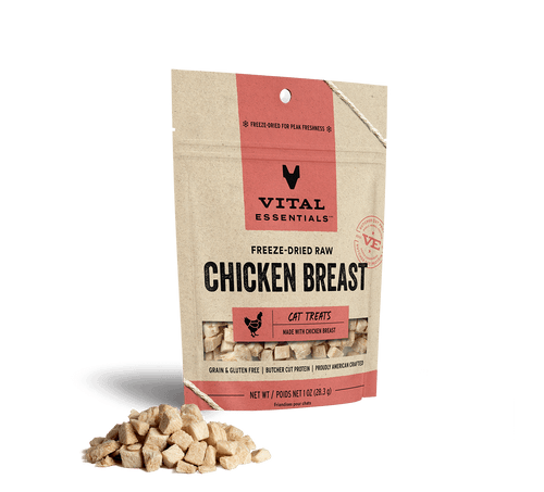 Vital Essentials Chicken Breast Freeze-Dried Raw Cat Treats